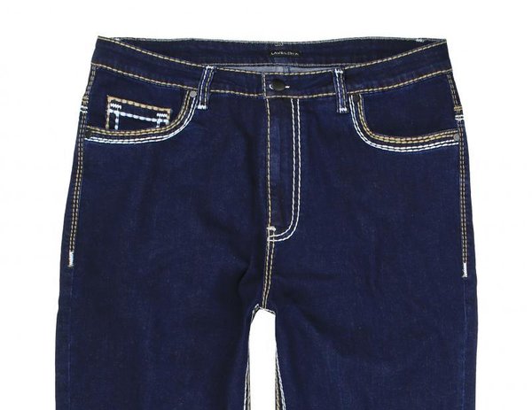 Jeans - blau - Ziernähte