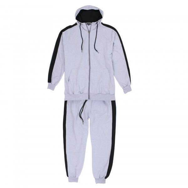 bequeme Jogging-Anzug Trainingsanzug - grey